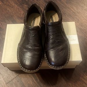 Clarks Tamitha Cattura Dark Brown leather size 9 M shoes